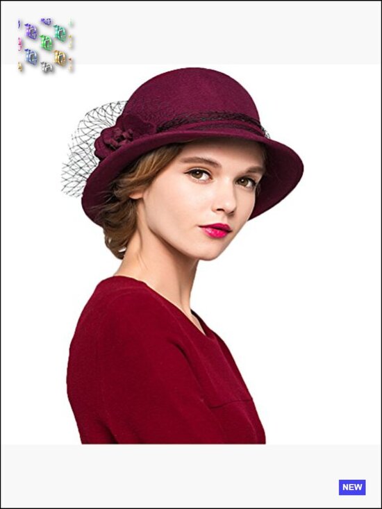 Wool Felt Bowler Hat Vintage Fedora Style One Size Adult Lightweight main image 4